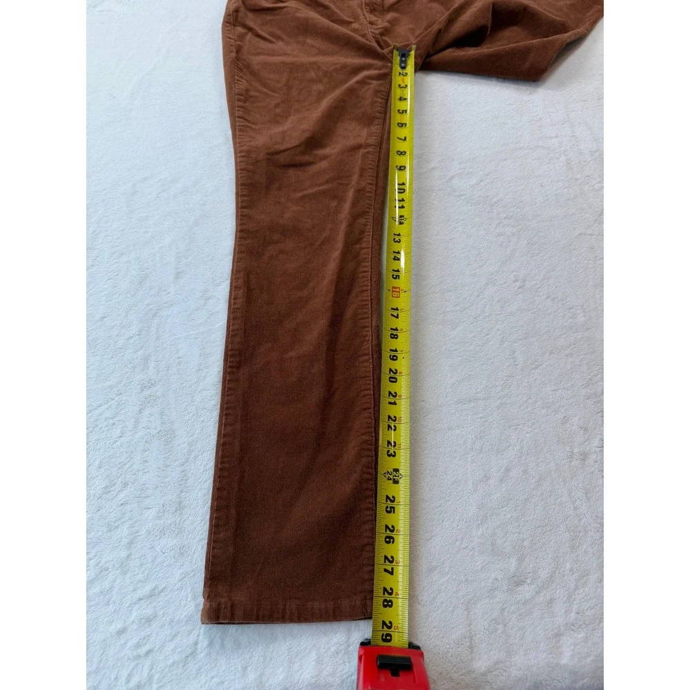 Sonoma Corduroy Pants Womens 10 Brown Good Stretch‎ Straight Leg 000213104